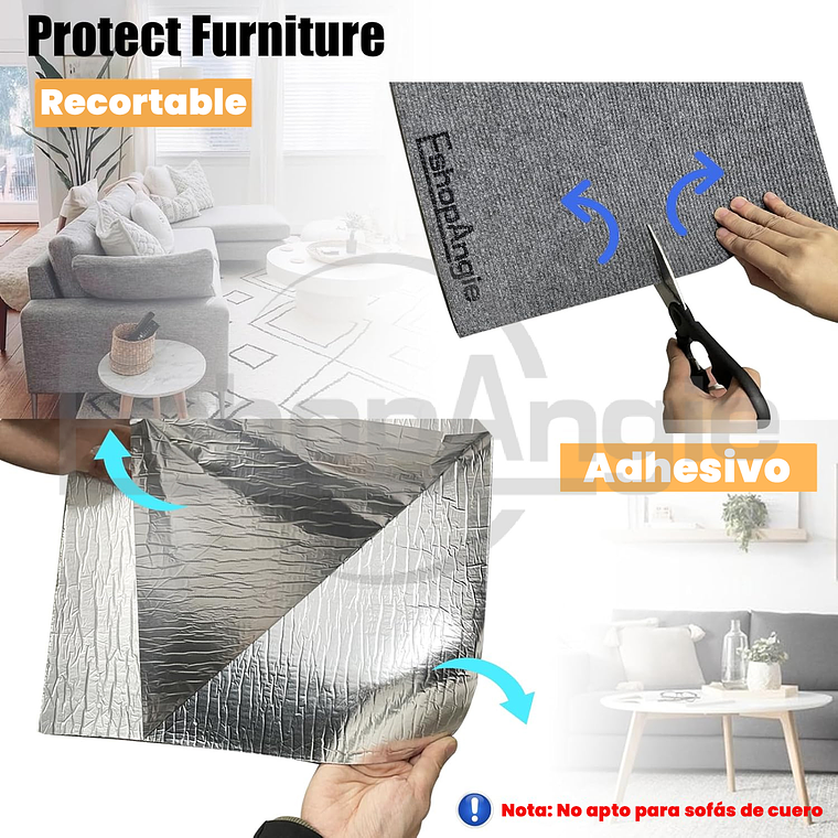 Autoadhesivo Rascador De Gatos P/ Esquina Y Pared 30×200cm 3