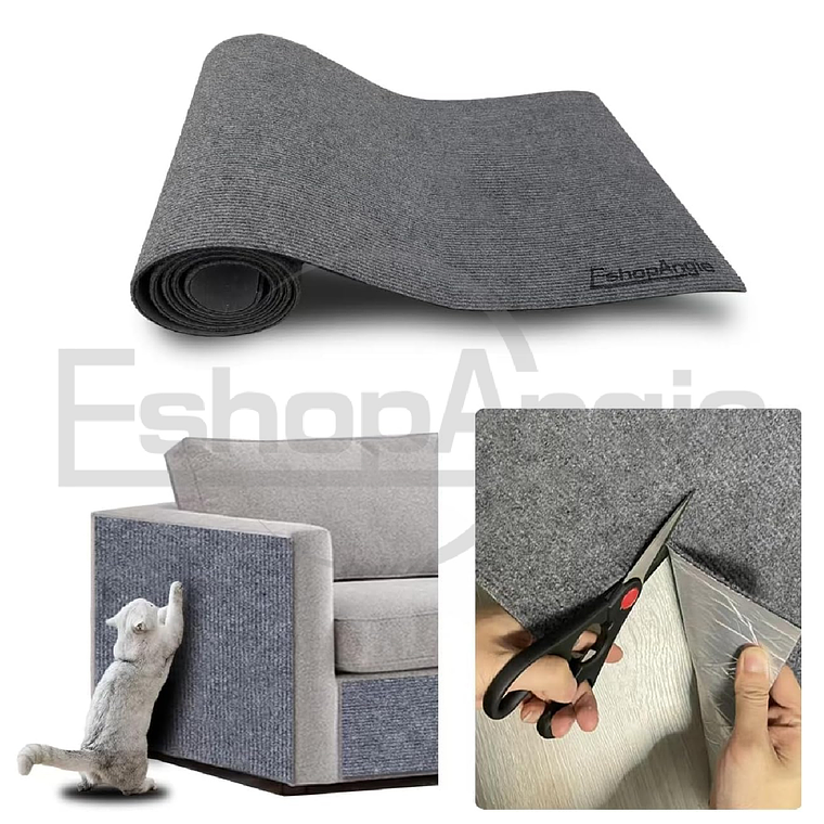 Autoadhesivo Rascador De Gatos P/ Esquina Y Pared 30×200cm 1