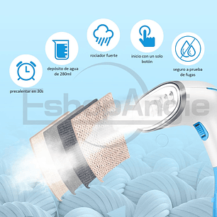 Planchas De Vapor Portátil Vertical 1500w 280ml