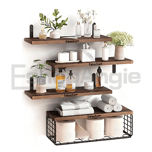 Repisas Estantes Flotantes De Madera Modernas