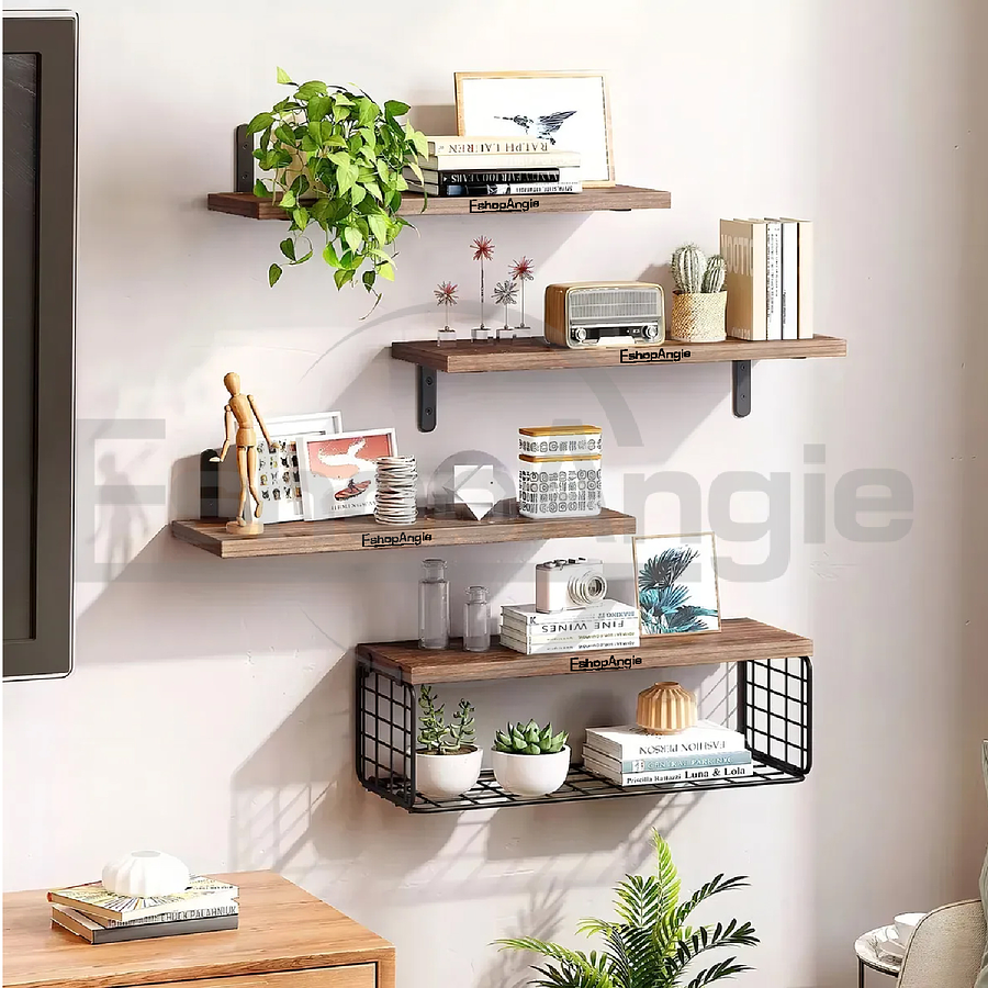 Repisas Estantes Flotantes De Madera Modernas