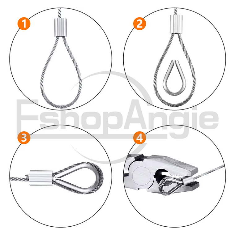 Kit De Cable Tensor De Acero De 30m Gancho Galvanizado 2