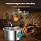 Bebedero Fuente De Agua Gatos Mascotas Automatico Acero 3.2l Acero Inoxidable - Miniatura 3