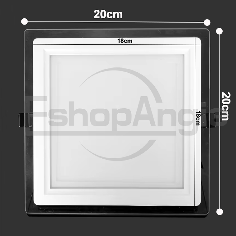 Foco Panel Led 18w Embutido Luz Fría 8