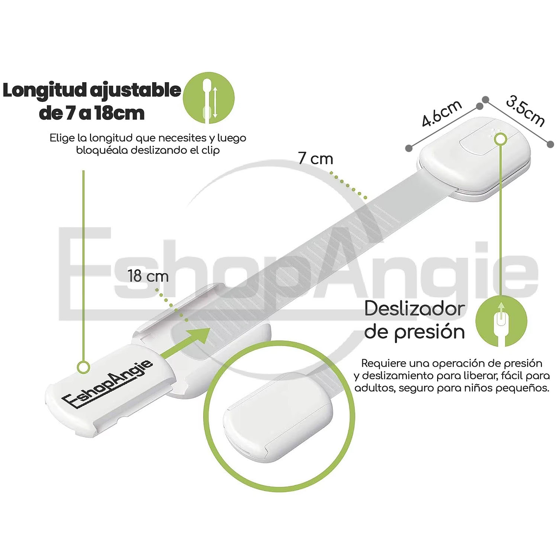 10 Seguros Para Puerta Cajones Refrigerador Bebe Protectores 4