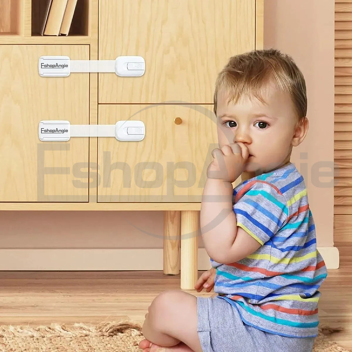 10 Seguros Para Puerta Cajones Refrigerador Bebe Protectores 5