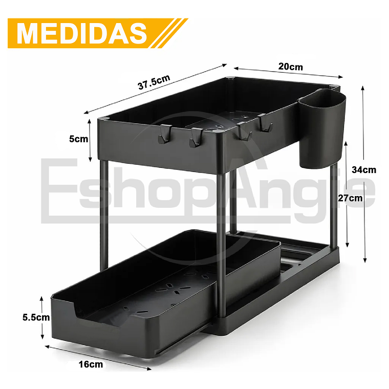 Organizador De Cocina Estante De Almacenamiento De 2 Niveles 2