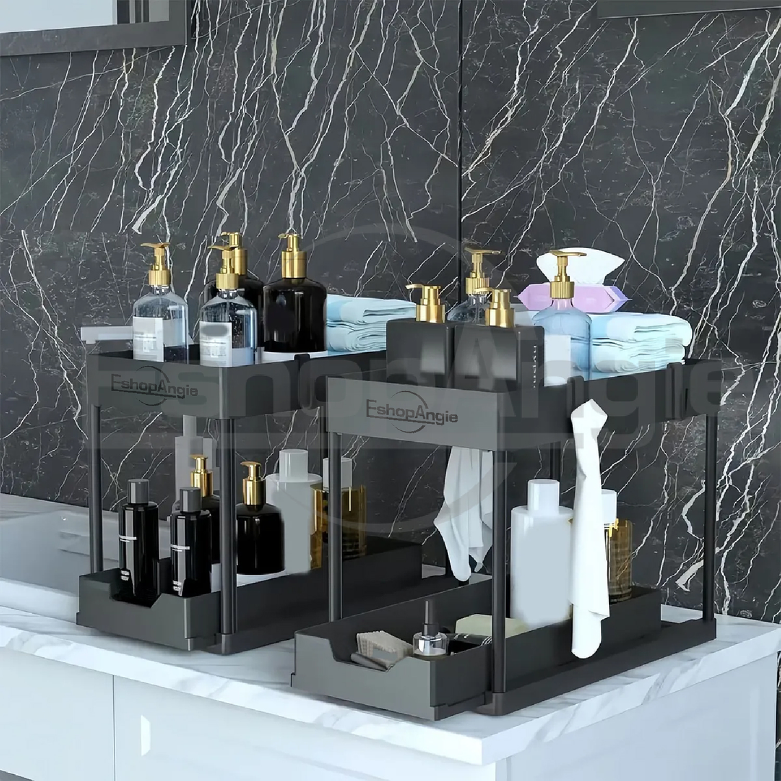 Organizador De Cocina Estante De Almacenamiento De 2 Niveles 6