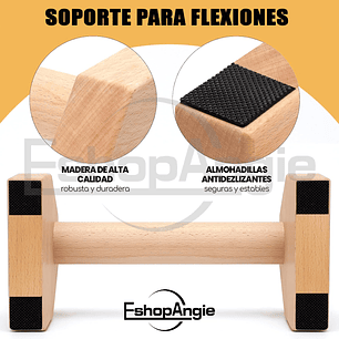 Mini Paralelas De Madera Calistenia Fitness Barra
