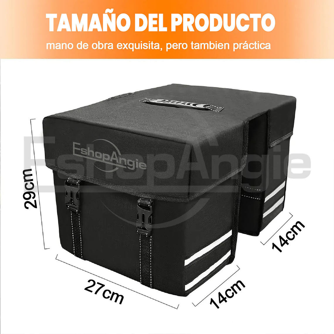 Alforja Para Bicicleta Bolso Doble Capacidad 25 Litros 6