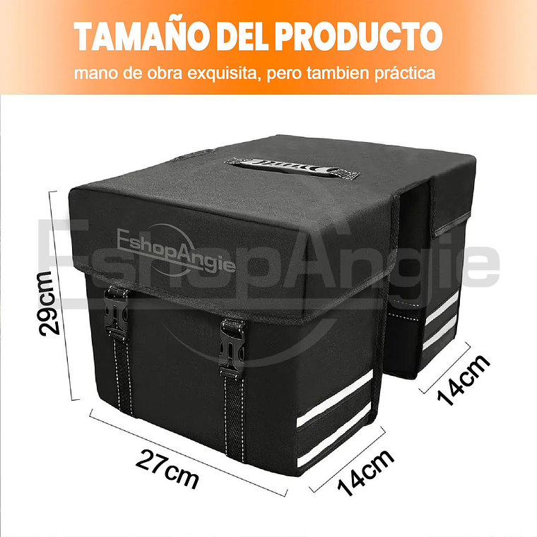 Alforja Para Bicicleta Bolso Doble Capacidad 25 Litros 6