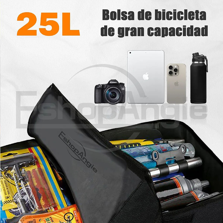 Alforja Para Bicicleta Bolso Doble Capacidad 25 Litros 4