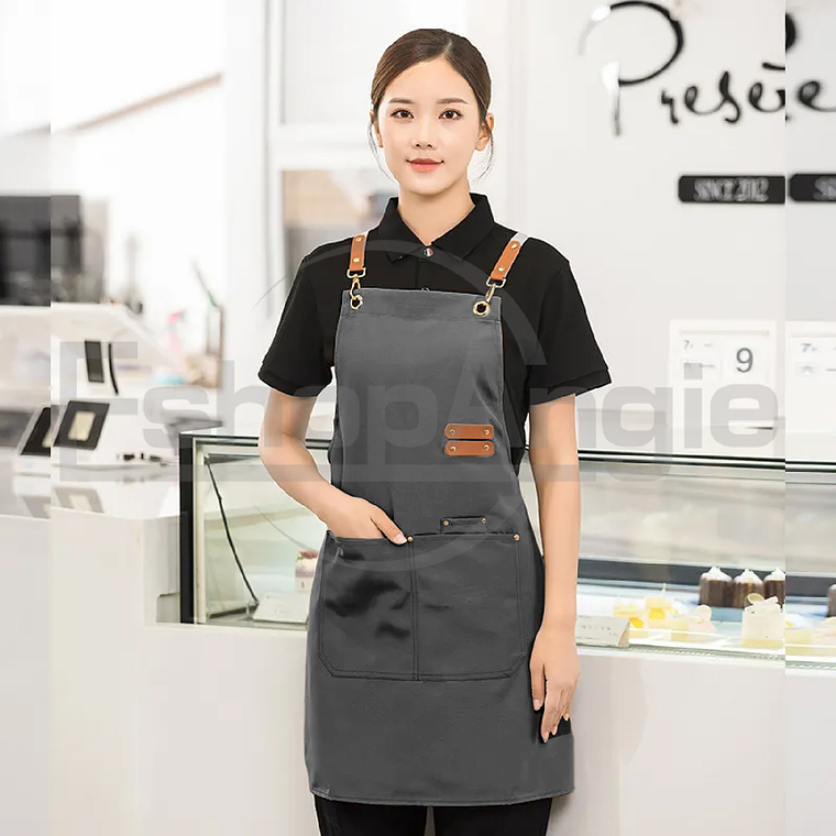 Delantal Clásica Impermeable Perchera Restaurant 5