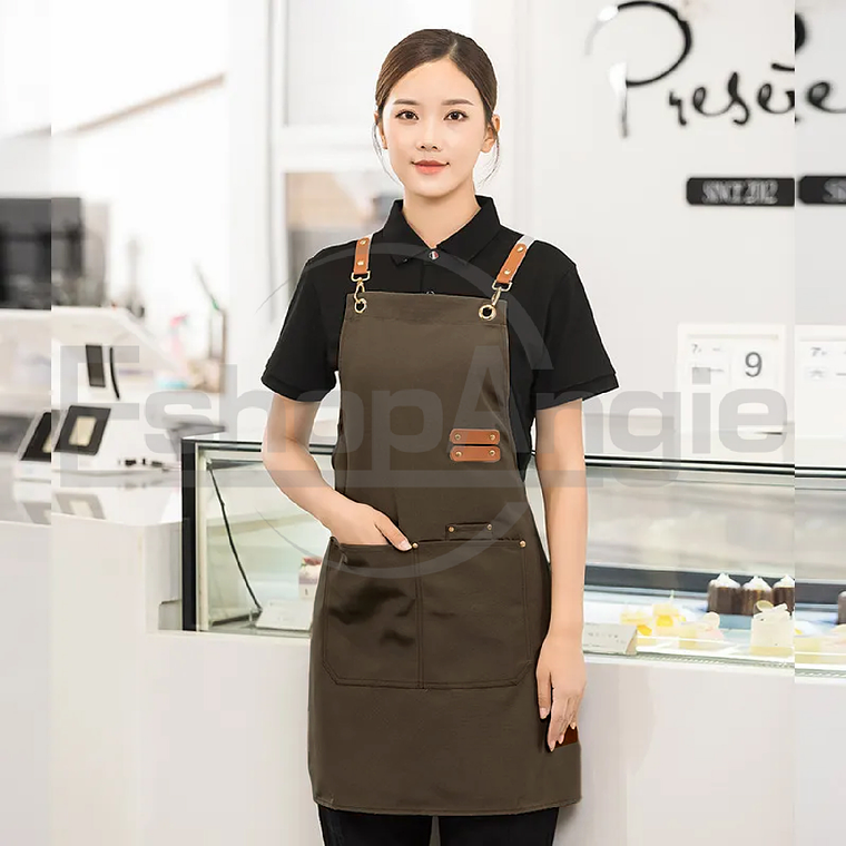 Delantal Clásica Impermeable Perchera Restaurant 4