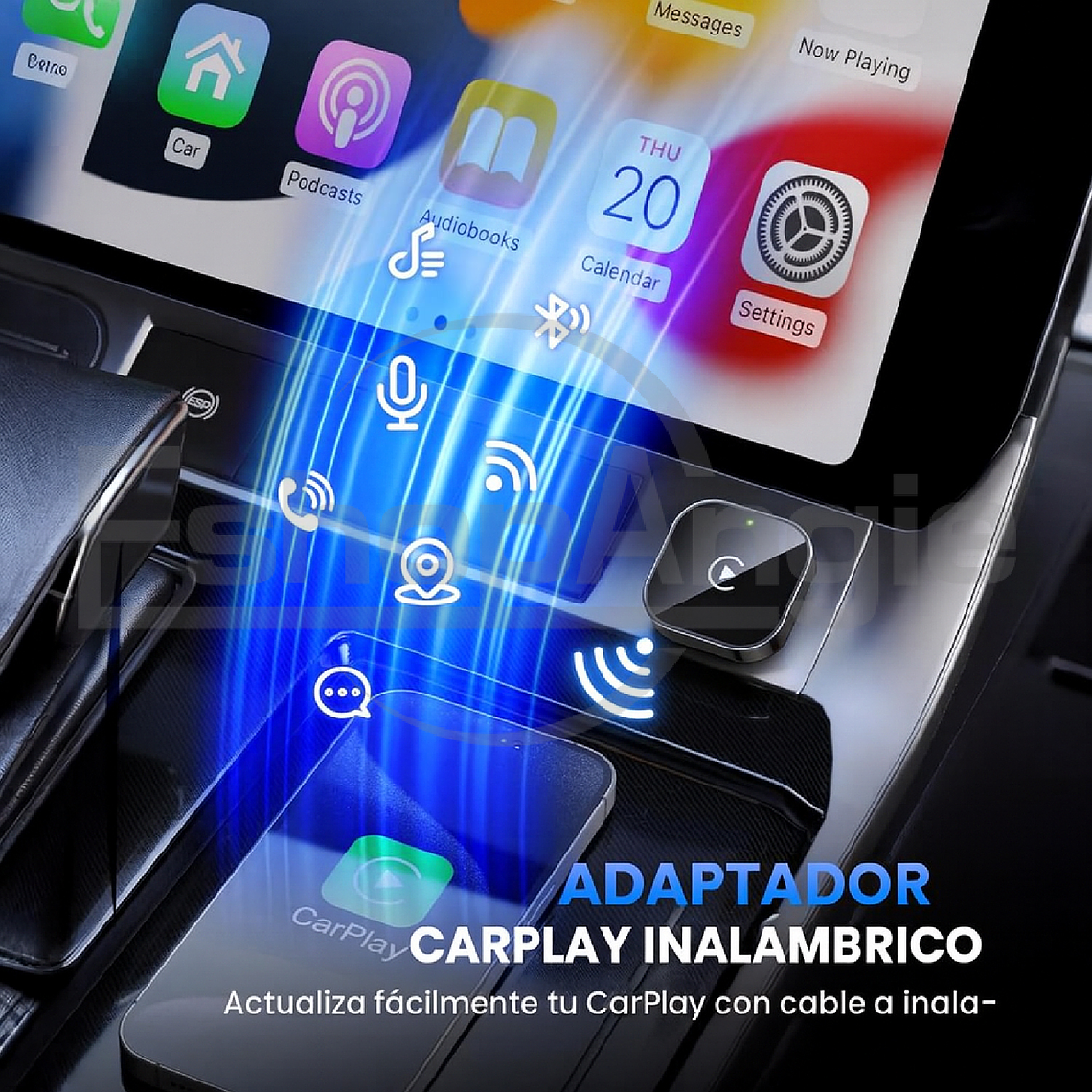 Adaptador Automático Inalámbrico 2 En 1 Para Carplay/android 2