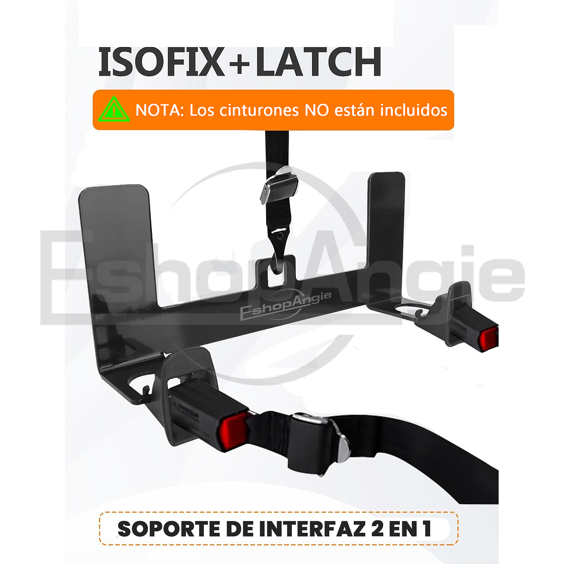 Adaptador Anclaje Sistema Isofix Silla De Auto + 2 Guías 2