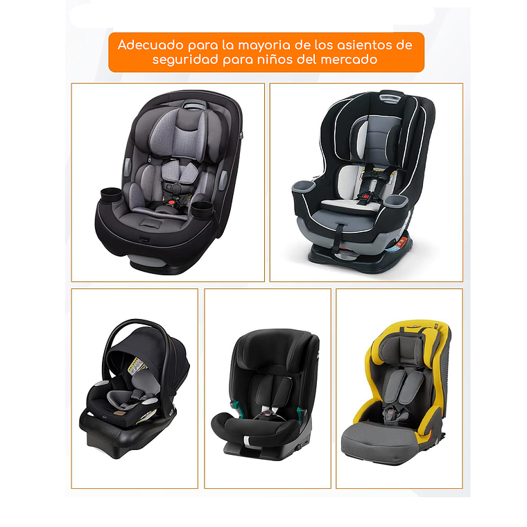 Adaptador Anclaje Sistema Isofix Silla De Auto + 2 Guías 4