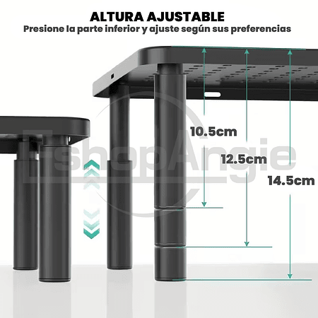 Base Mesa Monitor Alzador 3 Niveles Ajustable Notebook Pc