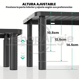 Base Mesa Monitor Alzador 3 Niveles Ajustable Notebook Pc