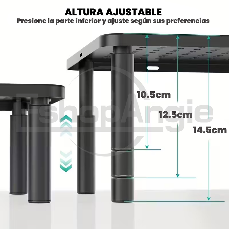 Base Mesa Monitor Alzador 3 Niveles Ajustable Notebook Pc 2