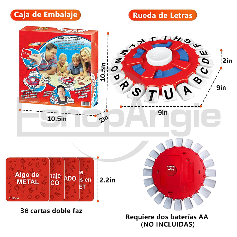 Basta Juego De Mesa En Español Basta Familiar Niños Fiesta 5