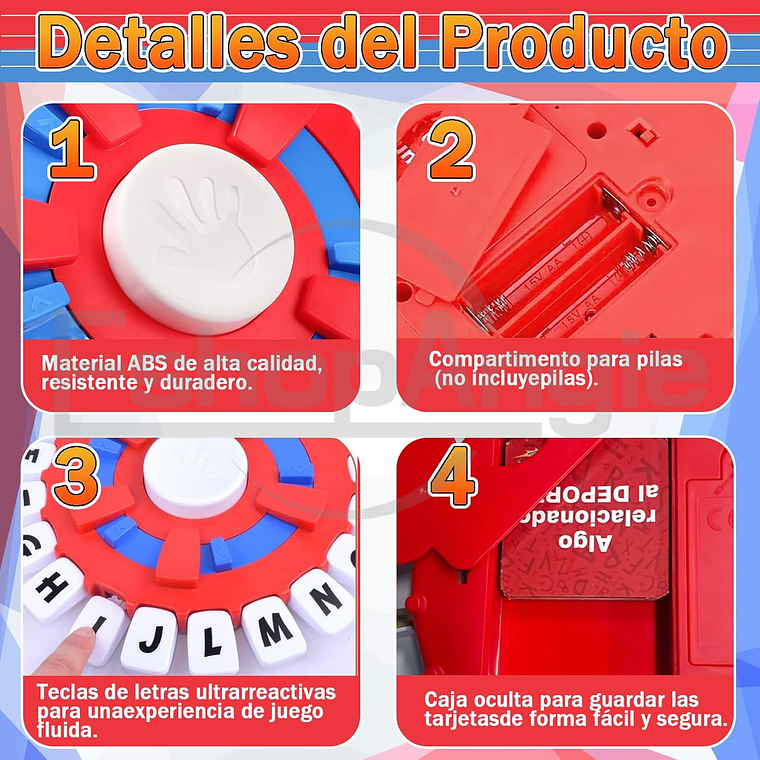 Basta Juego De Mesa En Español Basta Familiar Niños Fiesta 3