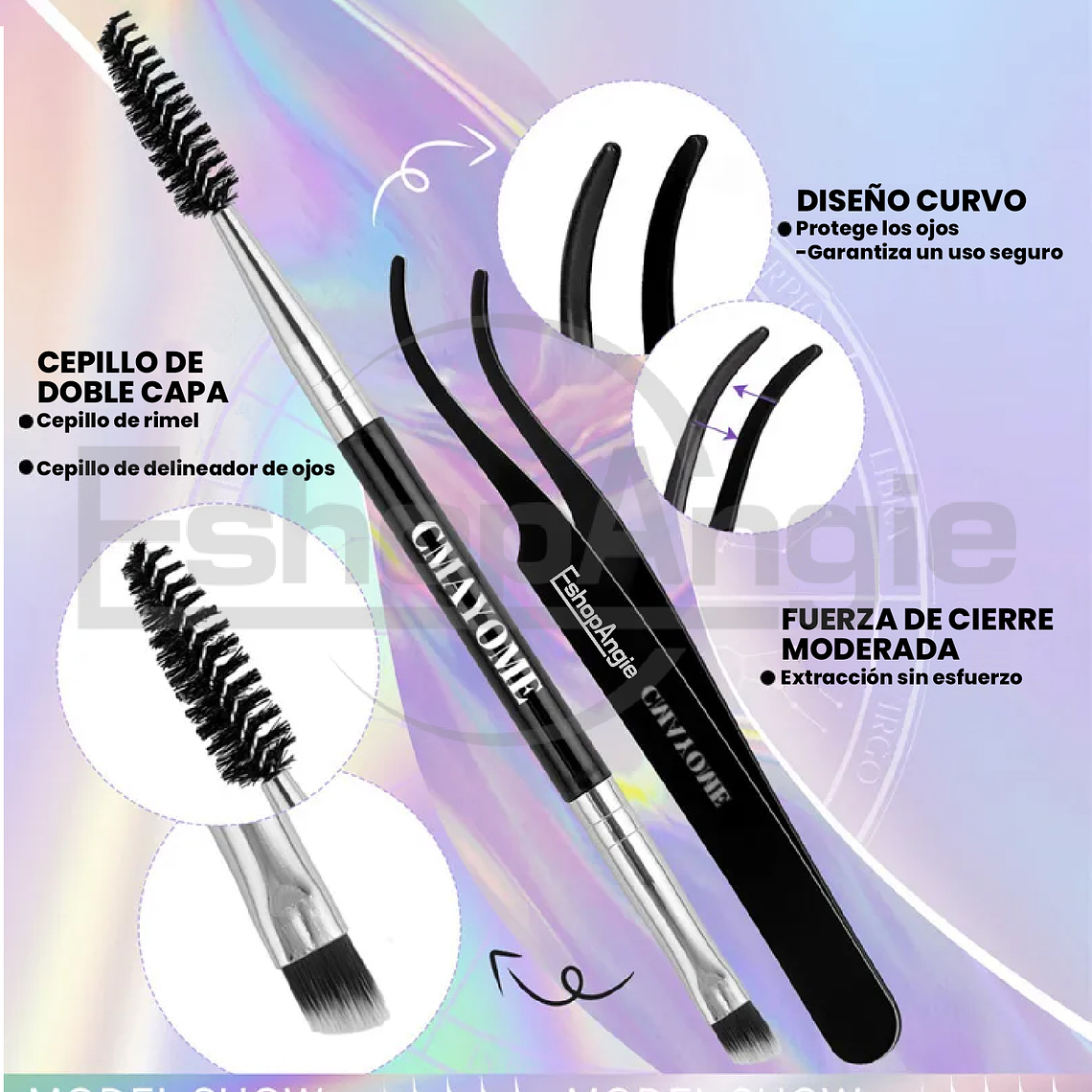 Juego De Pestañas Postizas De Racimos Individuales 8-16 Mm 2