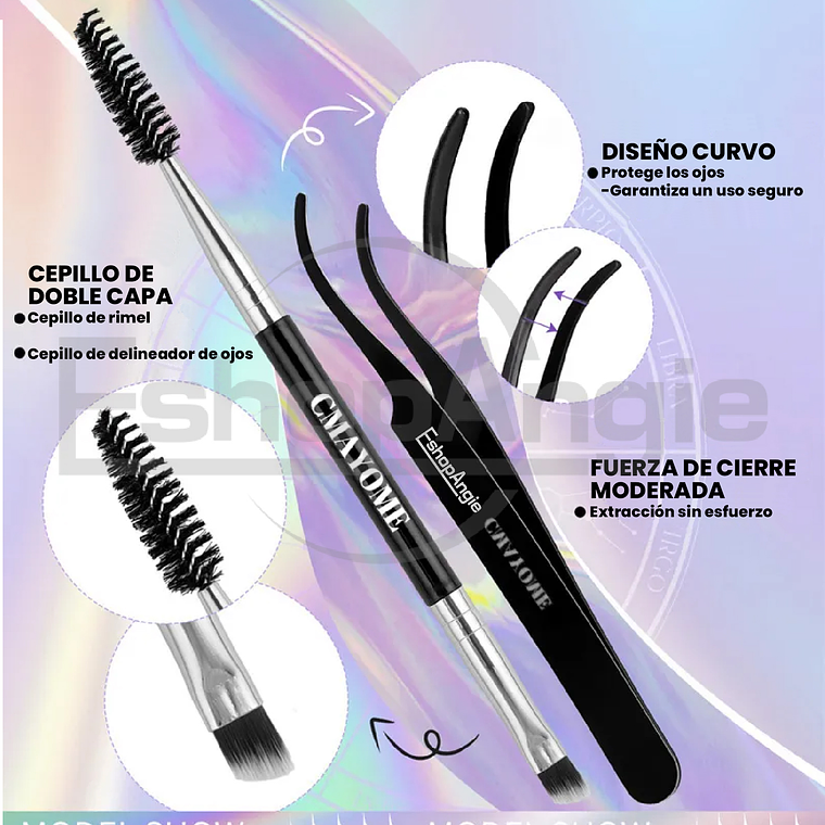 Juego De Pestañas Postizas De Racimos Individuales 8-16 Mm 2