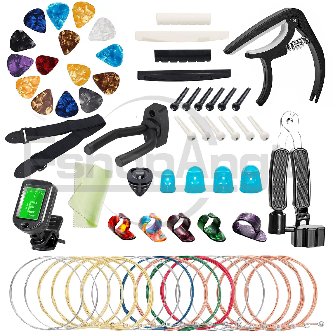 Kit 65 Pcs Herramientas De Reparacion Para Guitarra Acustica 1