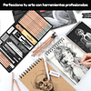 Set De Dibujo Artistico De 39 Piezas Dibujo Profesional