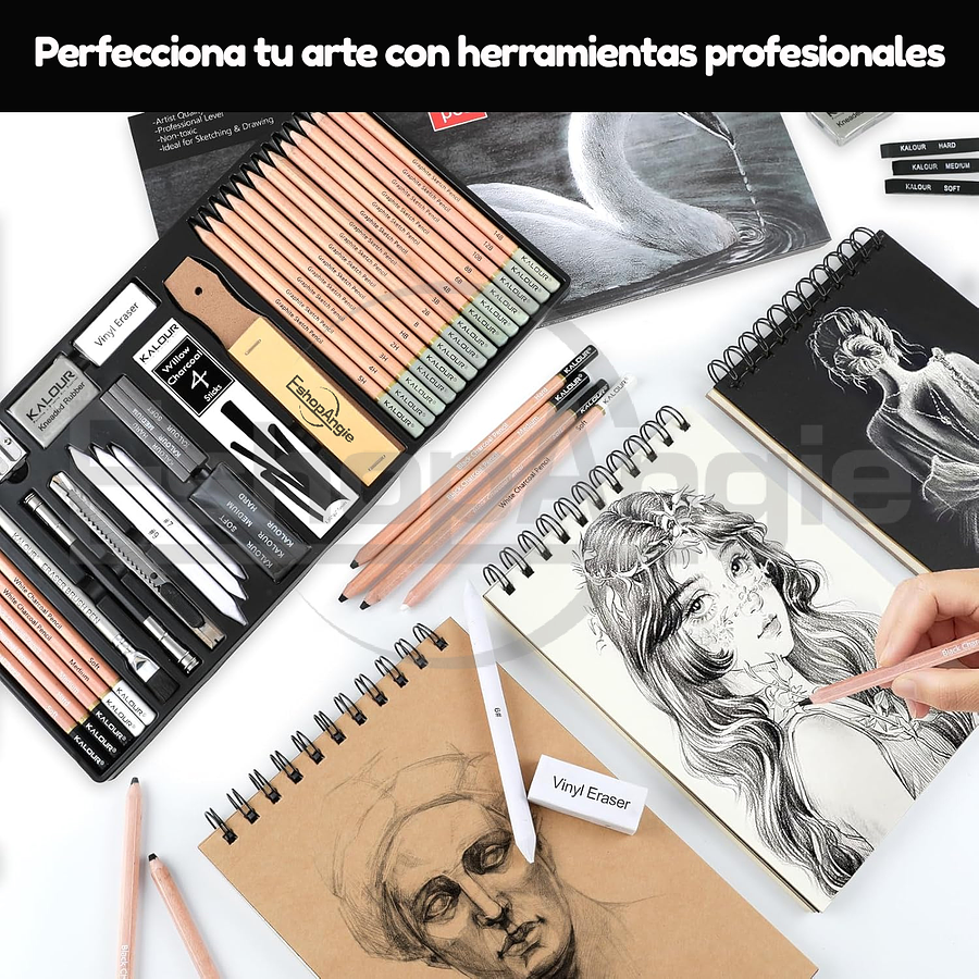 Set De Dibujo Artistico De 39 Piezas Dibujo Profesional