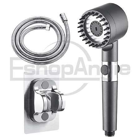 Cabezal De Ducha + Manguera De 1,5m Rociador Alta Presion