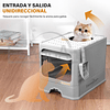 Arenero Gato Cerrado Baño Sanitario Con Tapa Y Pala