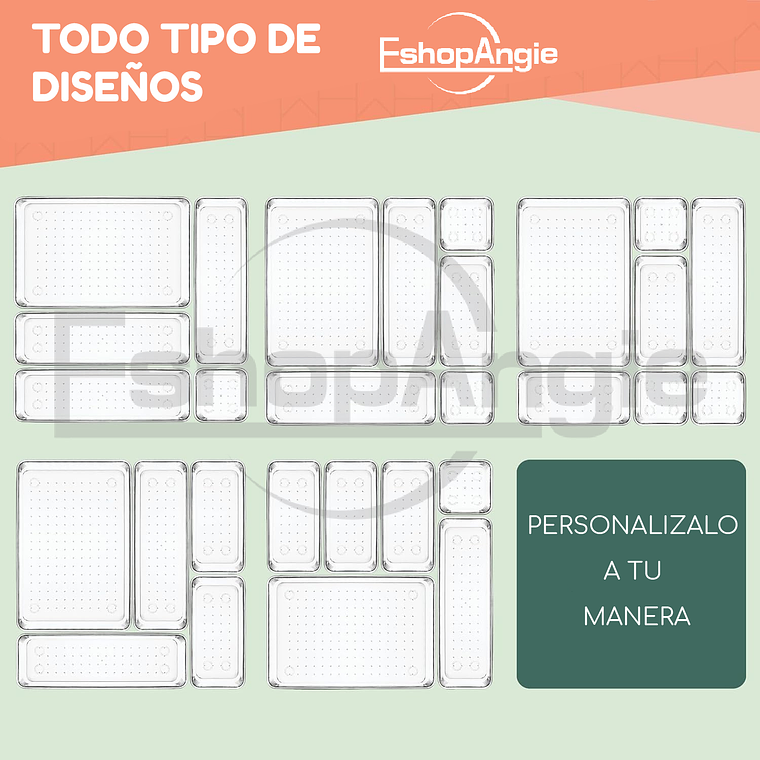 Set De 25 Cajones De Escritorio Organizadores 5