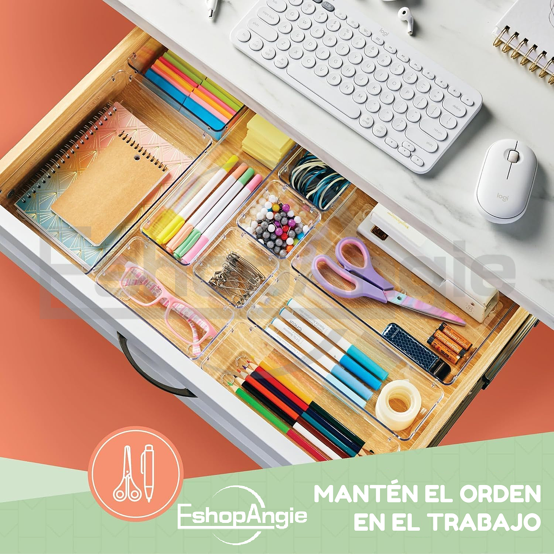 Set De 25 Cajones De Escritorio Organizadores 4