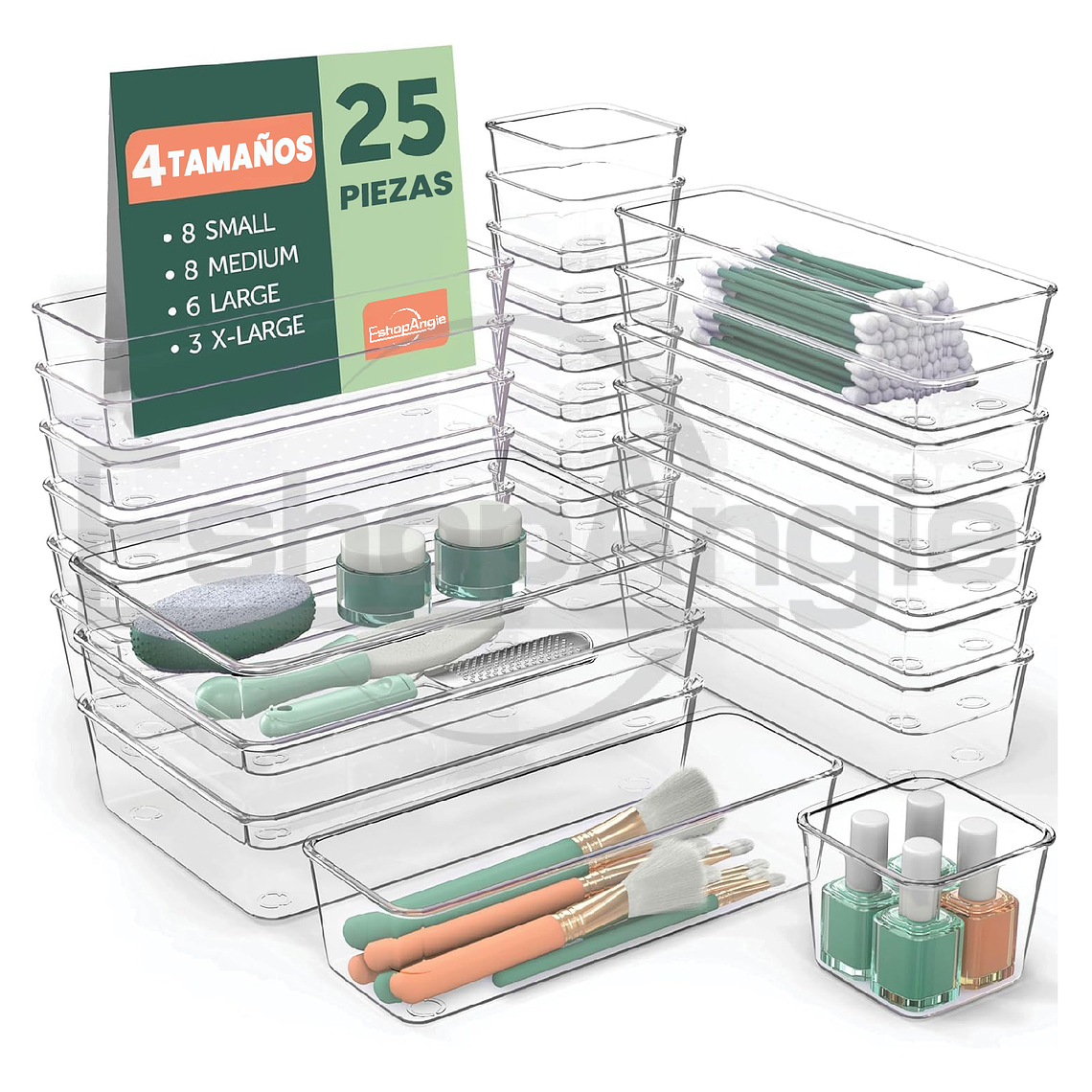 Set De 25 Cajones De Escritorio Organizadores 1