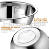 Pack 5 Bowl Pocillo Acero Inoxidable Reposteria Cocina Plateado