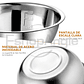 Pack 5 Bowl Pocillo Acero Inoxidable Reposteria Cocina Plateado - Miniatura 3