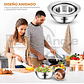 Pack 5 Bowl Pocillo Acero Inoxidable Reposteria Cocina Plateado - Miniatura 5