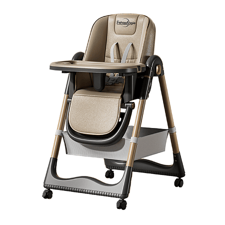 Silla De Comer Reclinable Plegable Con Mesa Ajustable