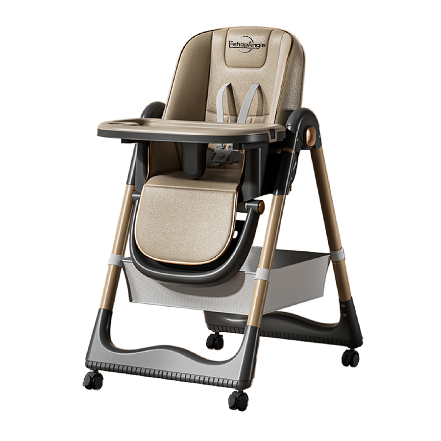 Silla De Comer Reclinable Plegable Con Mesa Ajustable