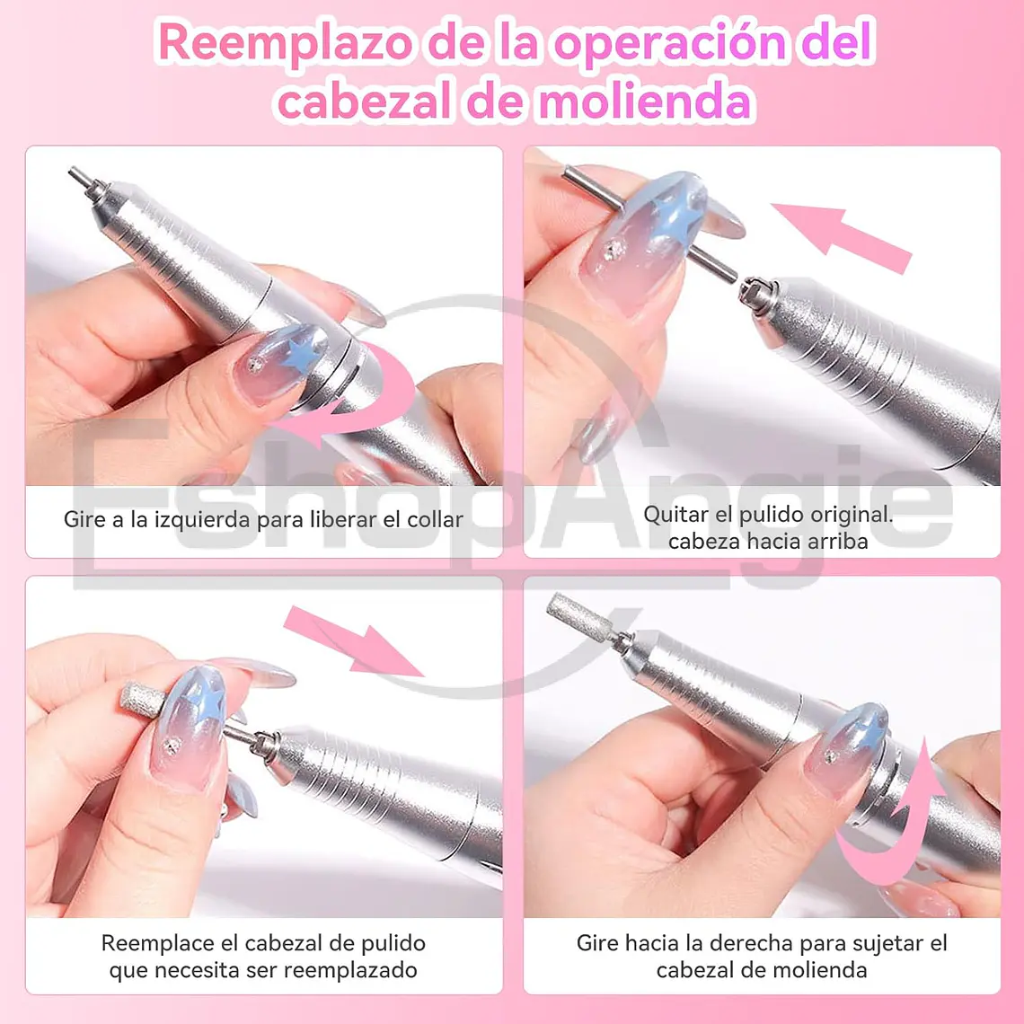 Torno Inalámbrico Profesional Pedicura Manícura 45000rpm 5