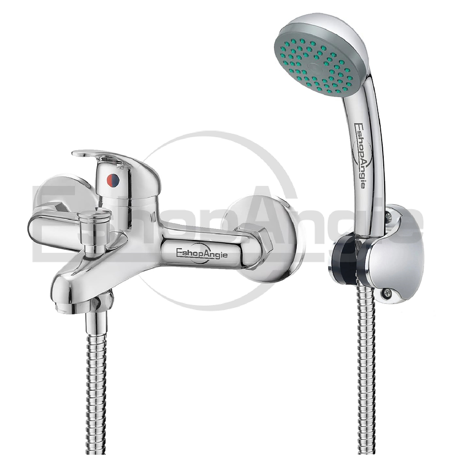 Llave Monomando Tina Ducha Cromada Plateado Brillante