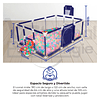 Corral Seguridad Bebes Con Aro De Basket 180cm Sin Pelotas