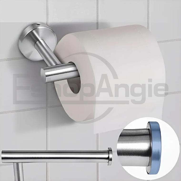 Juego Set 9 Accesorios Para Baño Acero Inoxidable 2