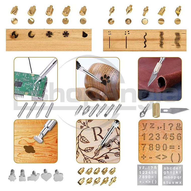 Pirograbador Cautin Para Madera Con Punta Lapiz 60w 35pcs 4
