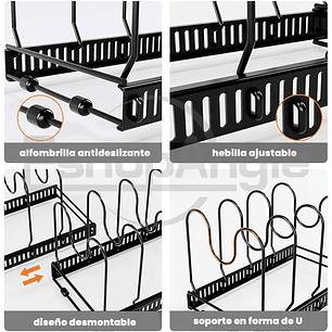 Organizador De Sartenes Y Ollas Con Compartimentos Ajustable