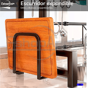Escurridor Platos Trastes 2 Niveles Ajustable Para Fregadero