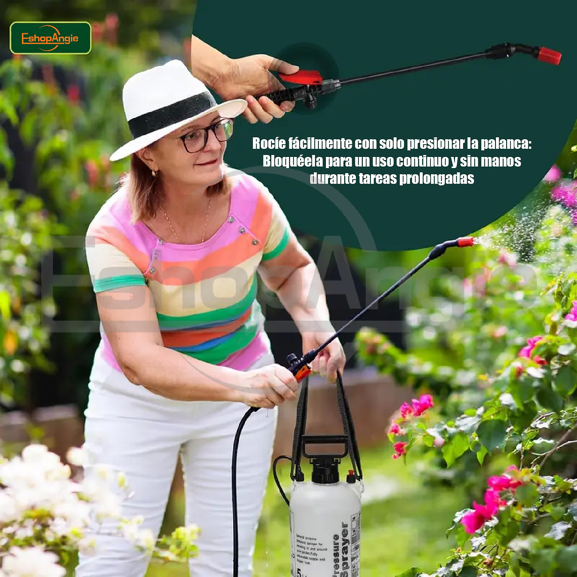 Fumigador Pulverizador Rociador 5 Litros Bomba Manual 3