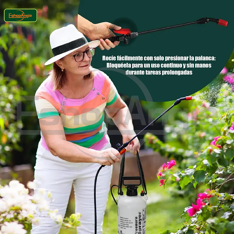 Fumigador Pulverizador Rociador 5 Litros Bomba Manual 3